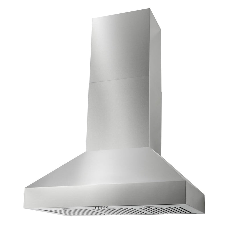 Thor Kitchen 4-Piece Appliance Package - 36" Gas Range, French Door Refrigerator, Wall Mount Hood, and Dishwasher in Stainless Steel Appliance Package Thor Kitchen 