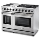 Thor Kitchen 48" 6.8 cu. ft. Double Oven Gas Range in Stainless Steel (LRG4807U) Ranges Thor Kitchen 