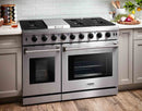 Thor Kitchen 48" 6.8 cu. ft. Double Oven Gas Range in Stainless Steel (LRG4807U) Ranges Thor Kitchen 