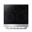 Thor Kitchen 6-Piece Appliance Package - 30-Inch Electric Range, Refrigerator with Water Dispenser, Wall Mount Hood, Dishwasher, Microwave Drawer, & Wine Cooler in Stainless Steel Appliance Package Thor Kitchen 