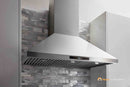 Thor Kitchen 6-Piece Appliance Package - 30-Inch Electric Range, Refrigerator with Water Dispenser, Wall Mount Hood, Dishwasher, Microwave Drawer, & Wine Cooler in Stainless Steel Appliance Package Thor Kitchen 