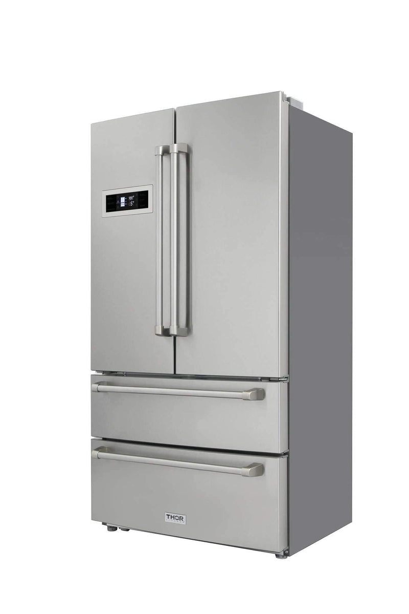 Thor Kitchen French Door Refrigerator in Stainless Steel - Counter Depth - 20.85 cu. ft. (HRF3601F) Refrigerators Thor Kitchen 
