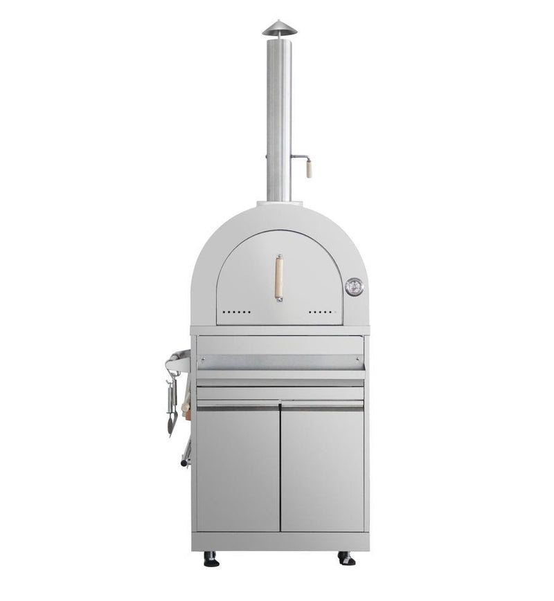Thor Kitchen Pro-Style Outdoor Wood-Burning Pizza Oven (MK07SS304) Pizza Ovens Thor Kitchen 