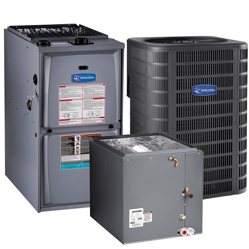 MRCOOL Signature Series - Central Air Conditioner & Gas Furnace Split System - 4 Ton, 14.5 SEER, 48K BTU, 95% AFUE - 21" Cabinet - Upflow/Horizontal