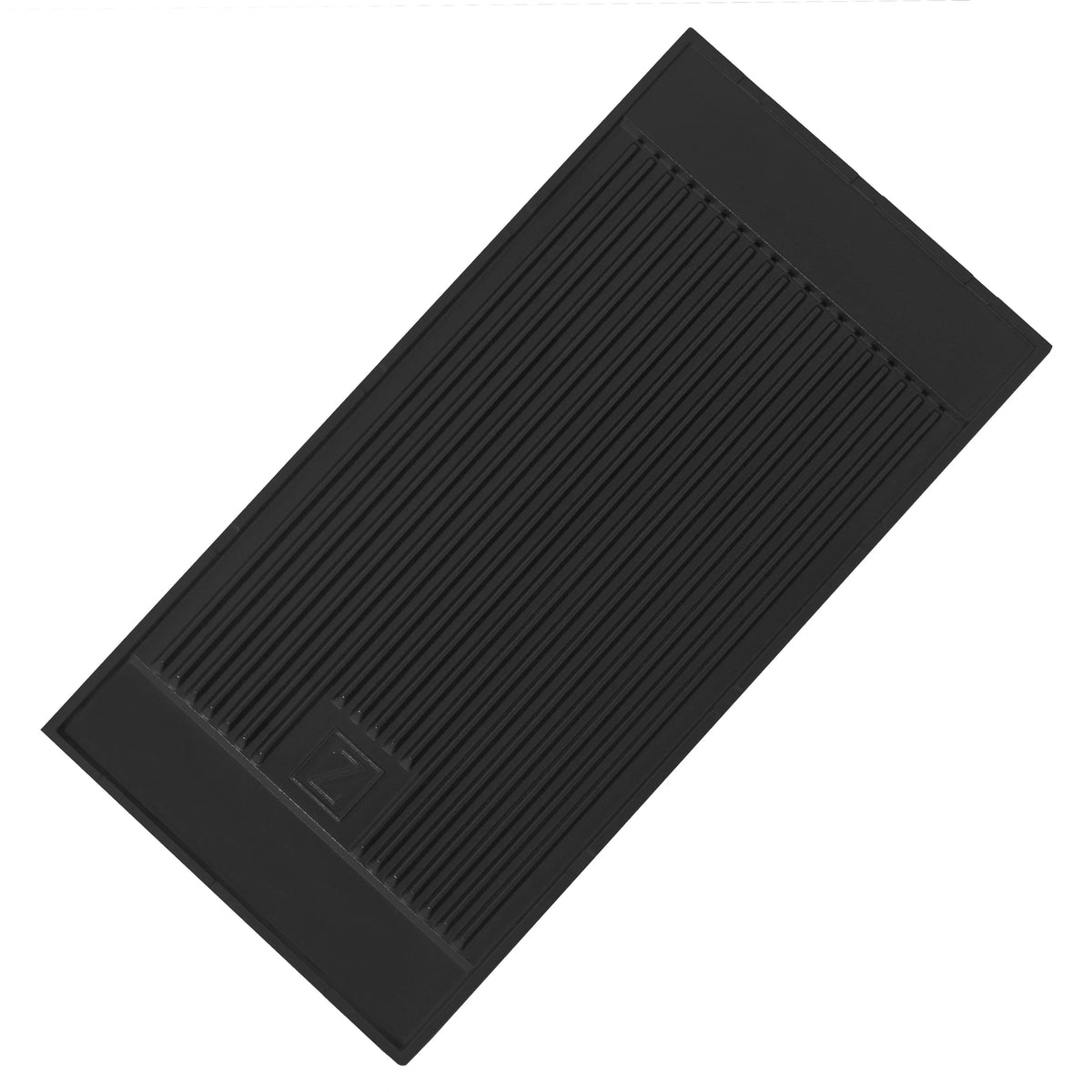 Reversible cast iron griddle insert, ribbed grate plate with embossed Z mark