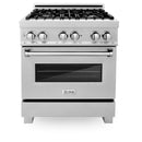 ZLINE 30-inch Legacy Series Dual Fuel Range with Gas Cooktop, Griddle and 4.0 Cu. Ft. Electric Oven in Fingerprint Resistant Stainless (RAS-SN-GR-30)