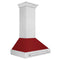 ZLINE 36-Inch Wall Mount Range Hood in DuraSnow Stainless Steel with Red Gloss Shell (8654SNX-RG-36)