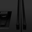 ZLINE 36-Inch 21.6 cu. ft Freestanding French Door Refrigerator with Water and Ice Dispenser in Fingerprint Resistant Black Stainless Steel (RFM-W-36-BS)