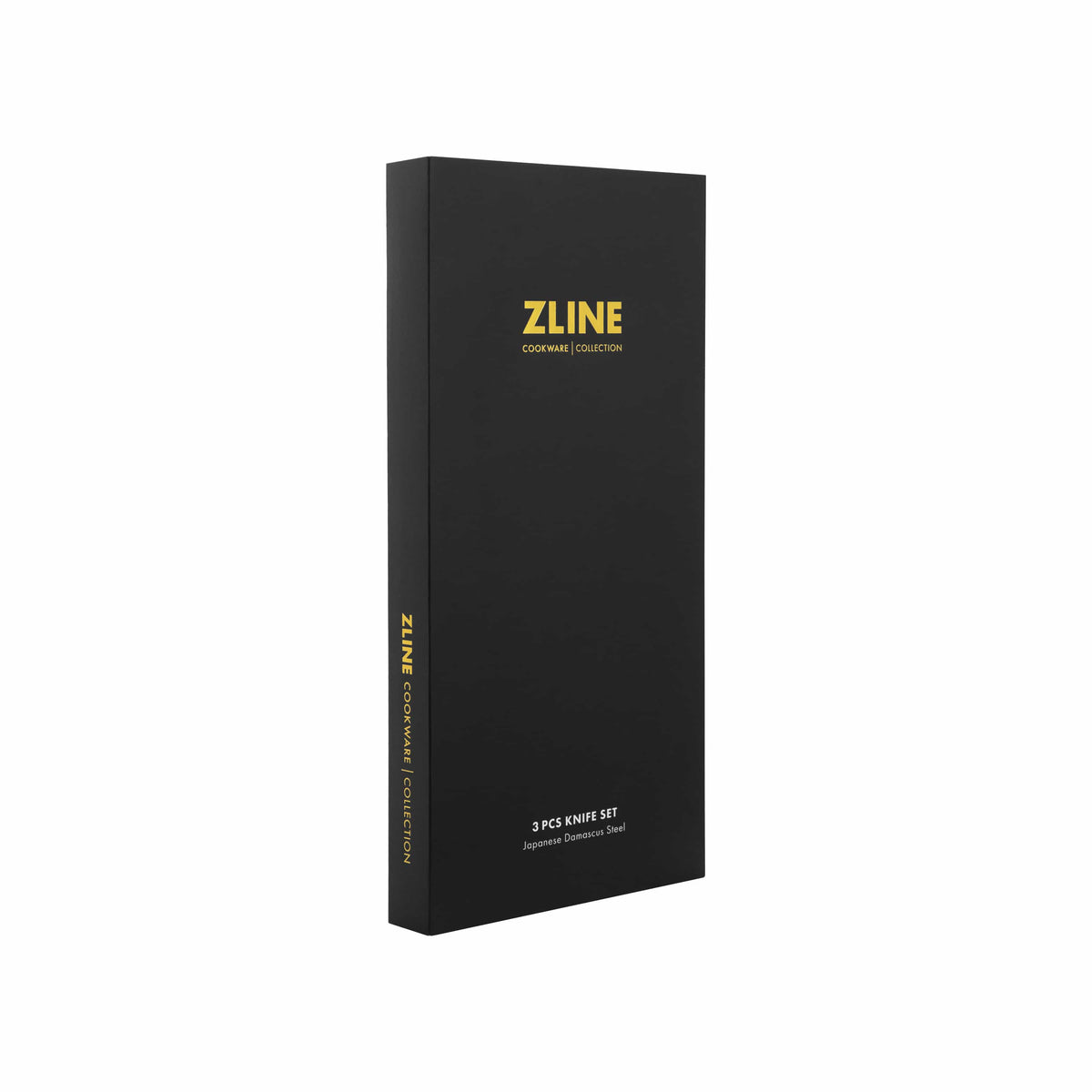 ZLINE kitchen knife set box, black packaging with gold ZLINE logo