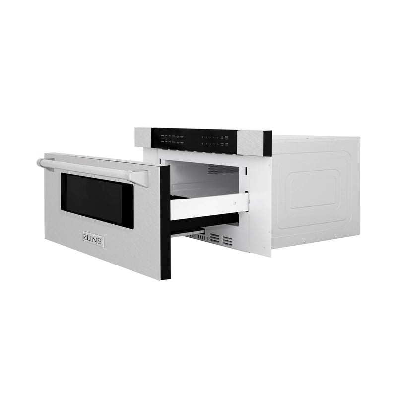 ZLINE 30-Inch 1.2 cu. ft. Built-in Microwave Drawer in DuraSnow® Stainless Steel (MWD-30-SS)