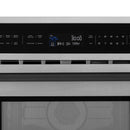 ZLINE Autograph Edition 30-Inch 1.6 cu ft. Built-in Convection Microwave Oven in Fingerprint Resistant Stainless Steel with Matte Black Accents (MWOZ-30-SS-MB)