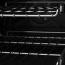 ZLINE 24-inch Legacy Series Dual Fuel Range with 4 Gas Brass Burners and 2.8 Cu.ft. Electric Oven in Black Stainless (RAB-BR-24)