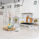 ZLINE Autograph Edition 30-Inch Porcelain Rangetop with 4 Gas Burners in Satin Stainless Steel and Gold Accents (RTSZ-30-G)