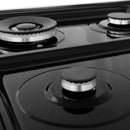 ZLINE 24-inch Legacy Series Dual Fuel Range with Gas Stove and 2.8 Cu. Ft. Electric Oven in Fingerprint Resistant Satin Stainless Steel with Blue Matte Door (RAS-BM-24)