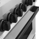 ZLINE Legacy Series Autograph Edition 48-inch Dual Fuel Range with Gas Stove and 6.0 Cu. Ft. Electric Oven in Stainless Steel with Matte Black Accents (RAZ-48-MB)