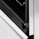 ZLINE Legacy Series Autograph Edition 60-inch Dual Fuel Range with Gas Stove and 7.4 Cu. Ft. Electric Oven in Fingerprint Resistant Satin Stainless Steel with White Matte Door and Bronze Accents (RASZ-WM-60-CB)