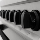 ZLINE Autograph Edition 4-Piece Appliance Package - 30-Inch Dual Fuel Range, Refrigerator, Wall Mounted Range Hood, & 24-Inch Tall Tub Dishwasher in Stainless Steel with Matte Black Trim (4KAPR-RARHDWM30-MB)