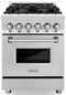 ZLINE 24-Inch Professional Dual Fuel Range In Stainless Steel (RA24)