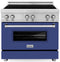 ZLINE 36-Inch 4.6 cu. ft. Induction Range with a 4 Element Stove and Electric Oven in Blue Matte (RAIND-BM-36)