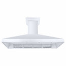 ZLINE 60-Inch Professional Convertible Vent Wall Mount Range Hood in Stainless Steel with Crown Molding (597CRN-60)