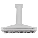 ZLINE 48-Inch Wall Mounted Range Hood in Satin Stainless Steel with Stainless Steel Handle (KB4SNX-48)