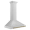 ZLINE 36-Inch Autograph Edition Wall Mounted Range Hood in Stainless Steel with Champagne Bronze Accents (KB4STZ-36-CB)