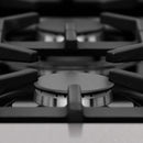 ZLINE 24-inch Legacy Series Dual Fuel Range with Gas Stove and 2.8 Cu. Ft. Electric Oven in Fingerprint Resistant Satin Stainless Steel and Blue Gloss Door (RAS-BG-24)