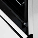 ZLINE 24-inch Legacy Series Dual Fuel Range in Fingerprint Resistant Satin Stainless Steel with White Matte Door (RAS-WM-24)