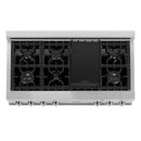 ZLINE 48-Inch Porcelain Gas Stovetop with 7 Gas Burners and Griddle (RT48)