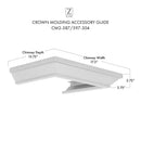 ZLINE Crown Molding Profile 2 for Wall Mount Range Hood (CM2-597i-304)