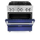 ZLINE 30-inch Legacy Series Dual Fuel Range with Blue Matte Door (RA-BM-30)