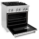 ZLINE 30-inch Legacy Series Dual Fuel Range with Gas Burners and Electric Oven in Stainless Steel (RA30)