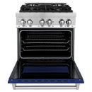 ZLINE 30-inch Legacy Series Dual Fuel Range with Blue Gloss Door (RA-BG-30)