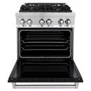 ZLINE 30-inch Legacy Series Dual Fuel Range with Black Matte Door (RA-BLM-30)