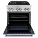 ZLINE 30-inch Legacy Series Dual Fuel Range with Blue Matte Door (RA-BM-30)