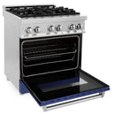 ZLINE 30-inch Legacy Series Dual Fuel Range with Blue Matte Door (RA-BM-30)