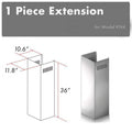 ZLINE 1 Piece Chimney Extension for 10ft Ceilings (1PCEXT-KN4) Range Hood Accessories ZLINE 