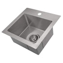 ZLINE 15" Donner Topmount Single Bowl Bar Kitchen Sink in Stainless Steel (STS-15) Kitchen Sink ZLINE 
