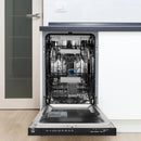 ZLINE 18" Autograph Edition Tall Tub Dishwasher in Black Stainless Steel with Gold Handle (DWVZ-BS-18-G) Dishwashers ZLINE 