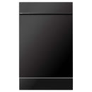 ZLINE 18" Compact Black Stainless Steel Top Control Dishwasher with Stainless Steel Tub and Modern Style Handle, 40dBa (DW-BS-H-18) Dishwashers ZLINE 