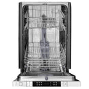 ZLINE 18" Compact Black Stainless Steel Top Control Dishwasher with Stainless Steel Tub and Modern Style Handle, 40dBa (DW-BS-H-18) Dishwashers ZLINE 