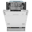 ZLINE 18" Compact Black Stainless Steel Top Control Dishwasher with Stainless Steel Tub and Modern Style Handle, 40dBa (DW-BS-H-18) Dishwashers ZLINE 