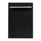 ZLINE 18-Inch Dishwasher in Black Matte with Stainless Steel Tub and Modern Style Handle (DW-BLM-H-18)