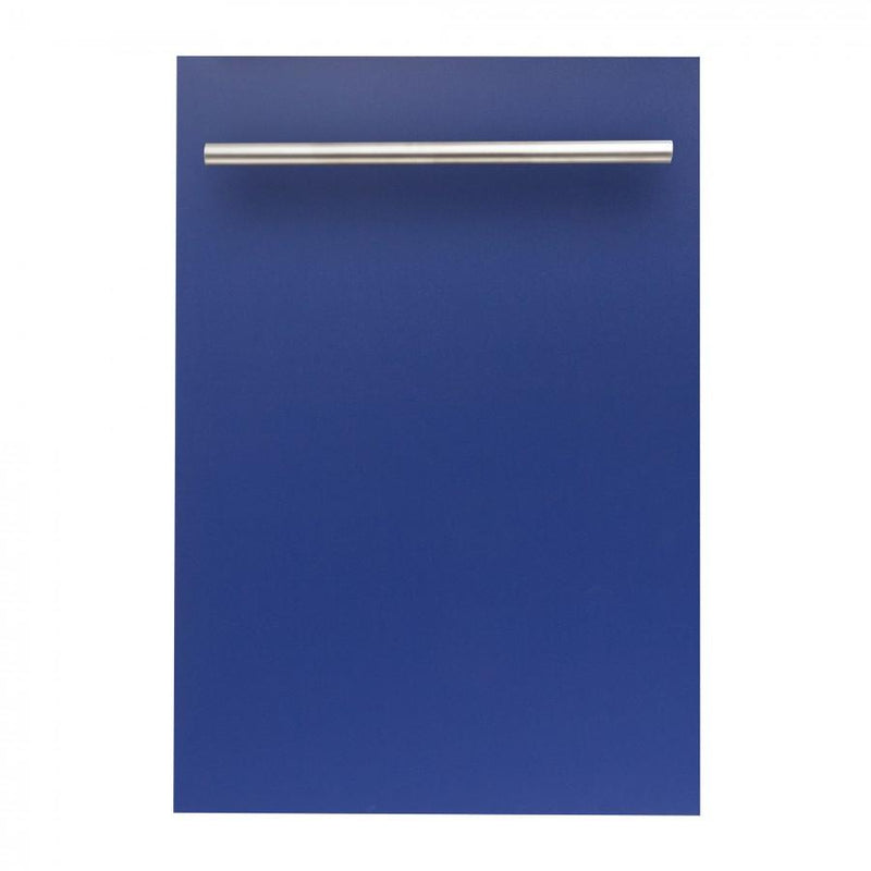 ZLINE 18" Dishwasher in Blue Matte with Stainless Steel Tub and Modern Style Handle (DW-BM-H-18) Dishwashers ZLINE 