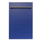 ZLINE 18-Inch Dishwasher in Blue Matte with Stainless Steel Tub and Traditional Style Handle (DW-BM-18)