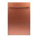 ZLINE 18' Dishwasher in Copper with Stainless Steel Tub and Traditional Style Handle (DW-C-H-18) Dishwashers ZLINE 