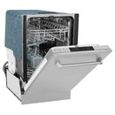 ZLINE 18" Dishwasher in DuraSnow Stainless Steel with Stainless Steel Tub and Traditional Style Handle (DW-SN-H-18) Dishwashers ZLINE 