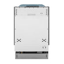 ZLINE 18" Dishwasher in DuraSnow Stainless Steel with Stainless Steel Tub and Traditional Style Handle (DW-SN-H-18) Dishwashers ZLINE 