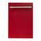 ZLINE 18-Inch Dishwasher in Red Gloss with Stainless Steel Tub and Modern Style Handle (DW-RG-H-18)