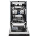 ZLINE 18" Tallac Series 3rd Rack Top Control Dishwasher in Black Matte with Stainless Steel Tub, 51dBa (DWV-BLM-18) Dishwashers ZLINE 